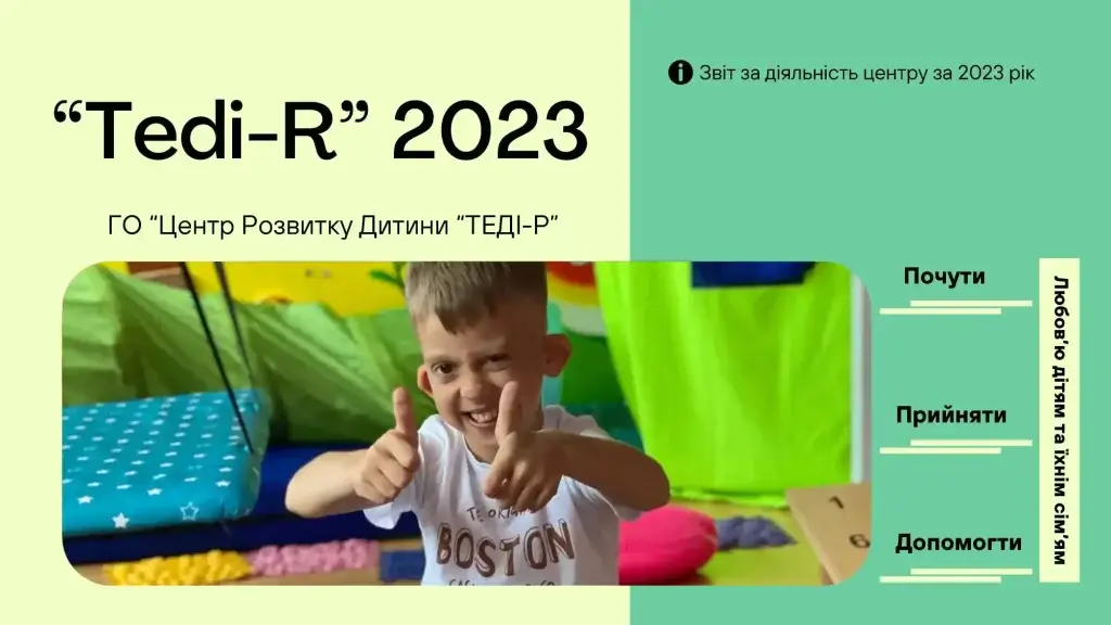 Публічний звіт ГО ЦР «Теді-Р» за 2023 рік у Рівному — Центр Tedi-R»
